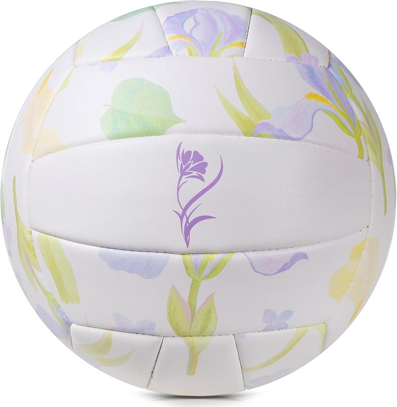 PECOGO Volleyball Size 5 PU Leather Soft Indoor Outdoor Volleyballs Sports Training Game Play Ball for Beginner, Teenager, Adult, 8.2 - Image 3